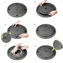 Cargar imagen en el visor de la galería, SSP WB SET 1 Soporte de altavoz con base y placa de peso de hierro | GRAVITY GSSPWBSET1